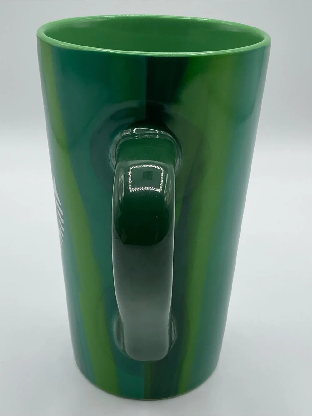 Starbucks 2022 Iridescent Green Multicolor Brushstroke Mug 16 oz Ceramic